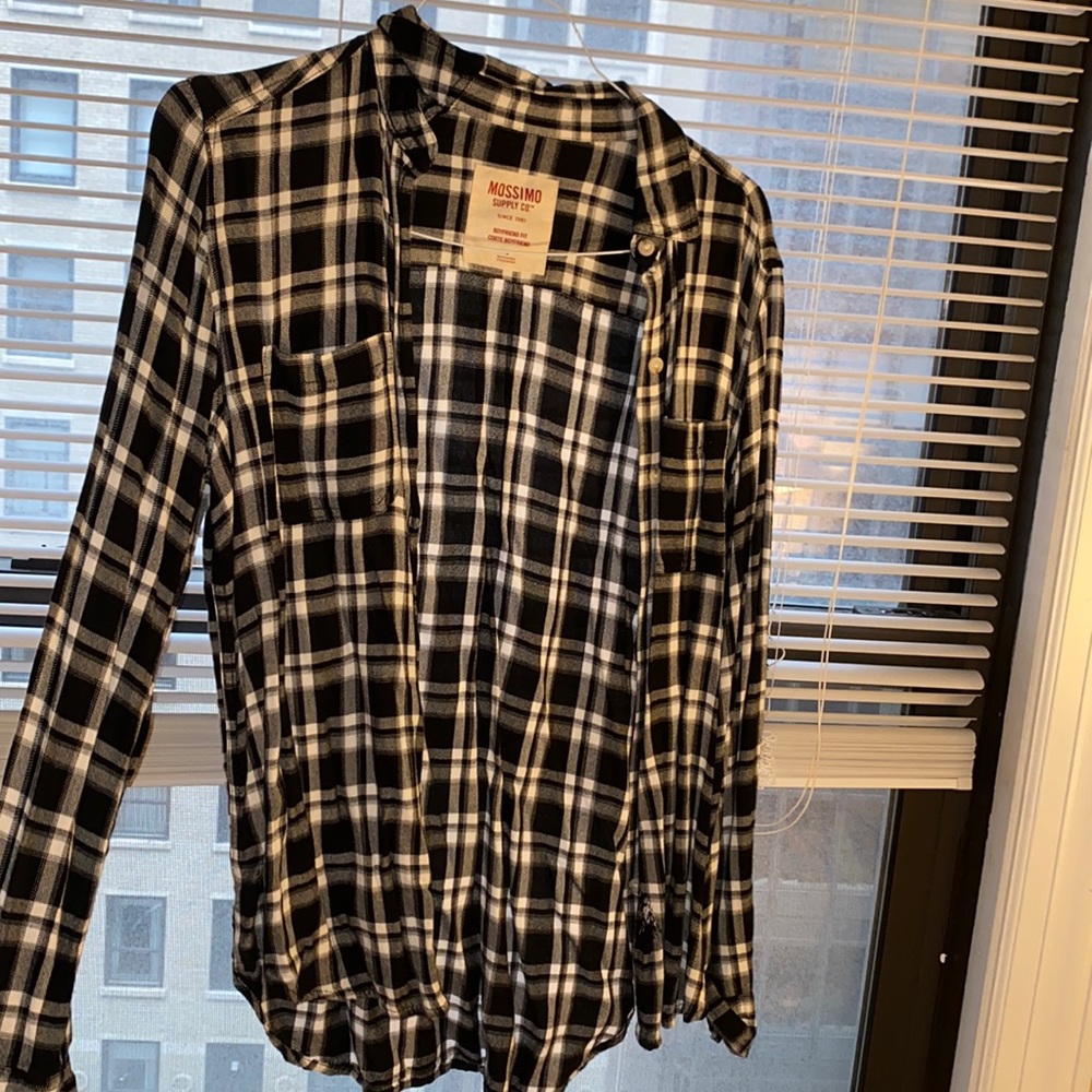 Black and white flannel